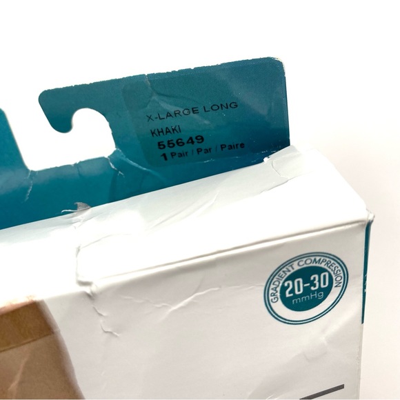 EASE by Therafirm Opaque Thigh Highs NWT in Khaki XL Long - Picture 4 of 8